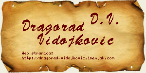 Dragorad Vidojković vizit kartica